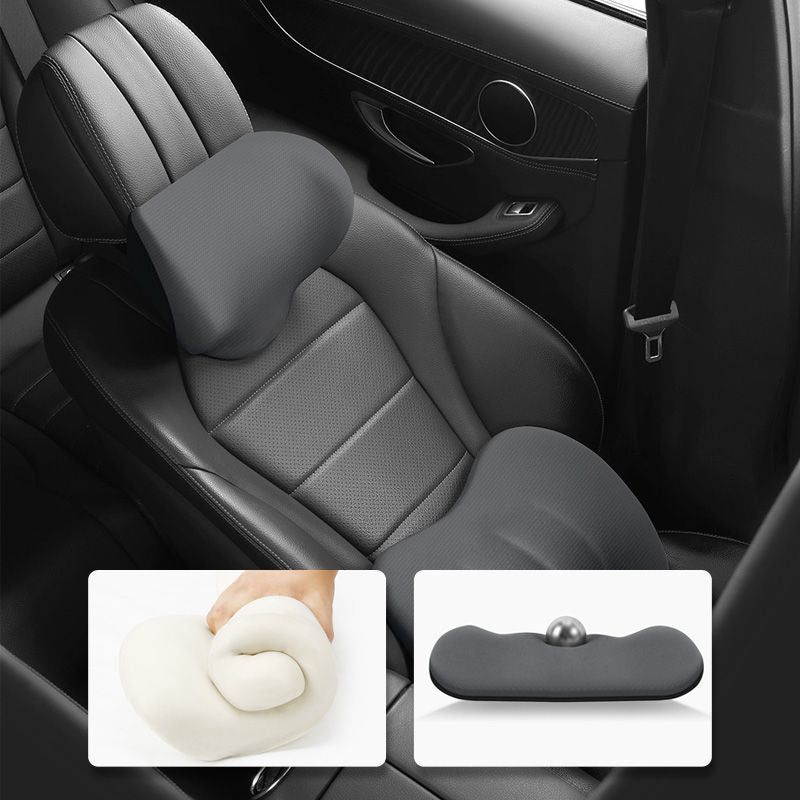 🔥Offre à moitié prix 🚗 Appui-tête et coussin lombaire ergonomiques pour siège de voiture